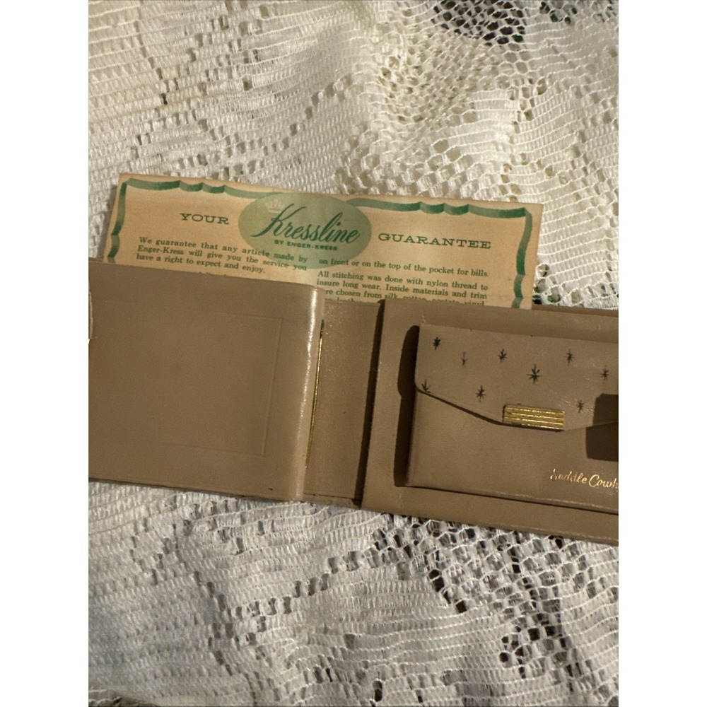 Vintage EK ENGER KRESS Leather Bifold Wallet Brown Heritage Cowhide‎ Kressline